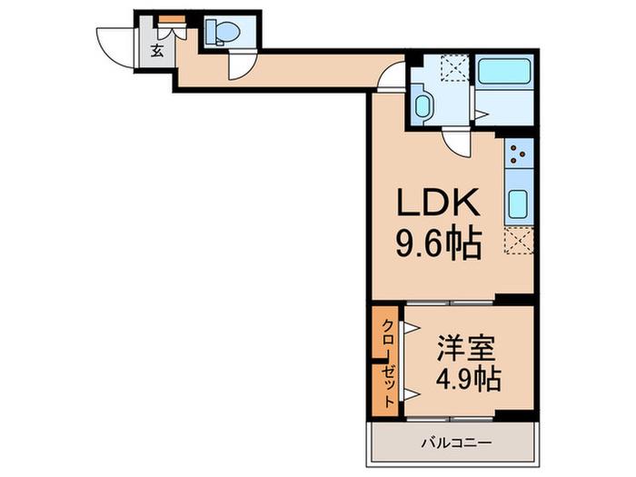 グラナーデ目白御留山(1LDK/2階)の間取り写真