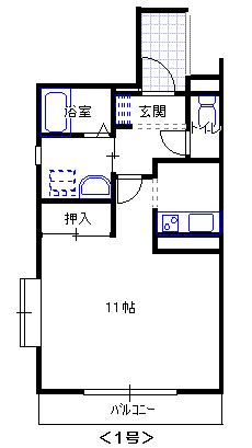 MAISON DE 東大島(ワンルーム/5階)の間取り写真