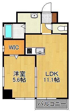 アルファビル(1LDK/2階)の間取り写真
