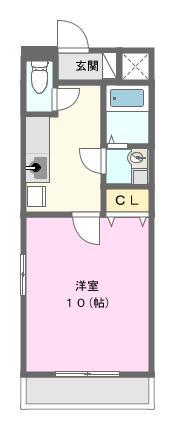 PEGGY-O(1K/3階)の間取り写真
