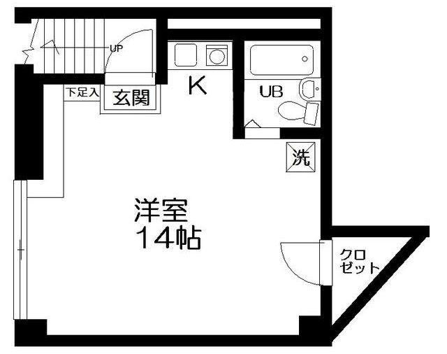 シャルレ早稲田(ワンルーム/B1階)の間取り写真
