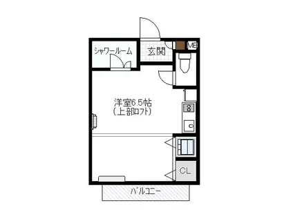 TS HOUSE(ワンルーム/2階)の間取り写真