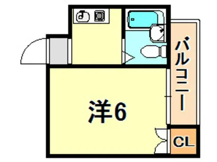 トミーハイツ(1K/2階)の間取り写真