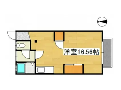 亀山コーポ(ワンルーム/2階)の間取り写真