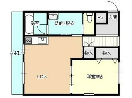 カナル・ジョイン駅西(1LDK/3階)の間取り写真