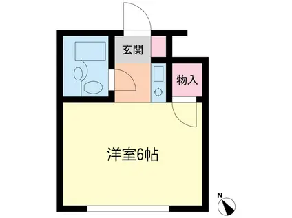 シティアビタ溝の口I(ワンルーム/1階)の間取り写真