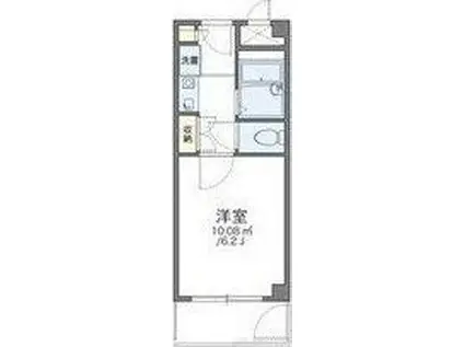 レオパレスIKEGAMI(1K/1階)の間取り写真