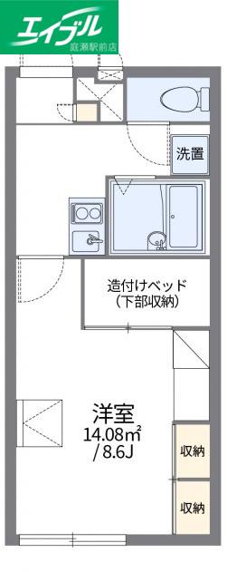 レオパレスルリームIII(1K/2階)の間取り写真