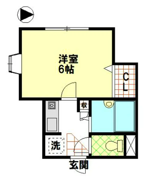 サンコーポ立川 1階階 間取り