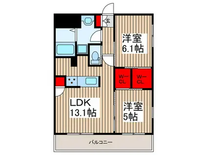 コイケレジデンス(2LDK/4階)の間取り写真