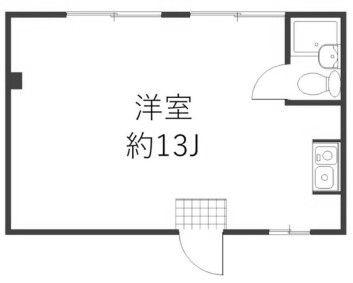 ブードワールマンション(ワンルーム/4階)の間取り写真
