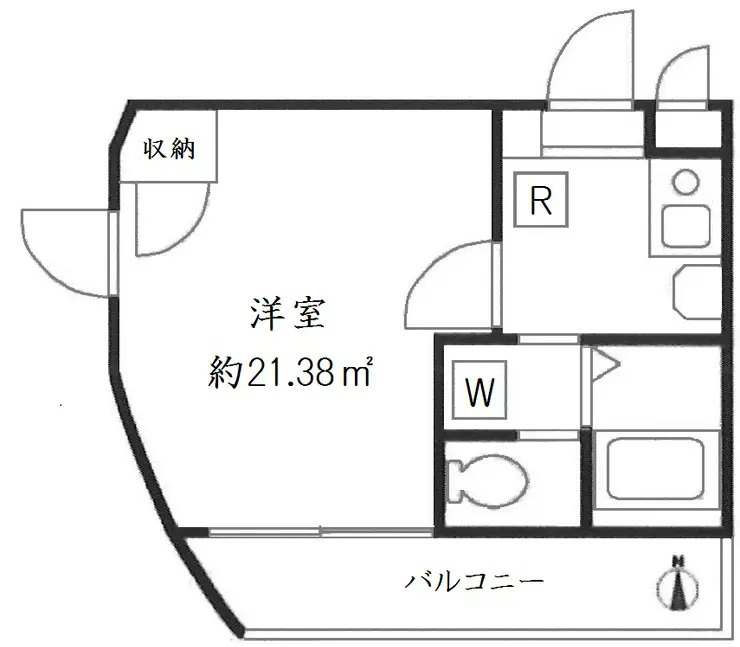 UPR桜木 3階階 間取り