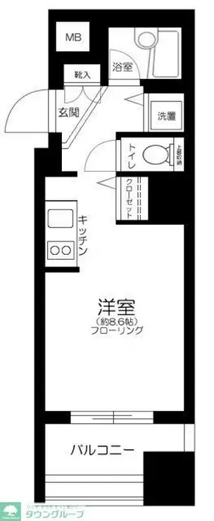 パレステュディオDOLCE本駒込 5階階 間取り