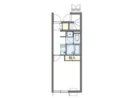 レオネクストヴィダ フェリス(1K/1階)の間取り写真