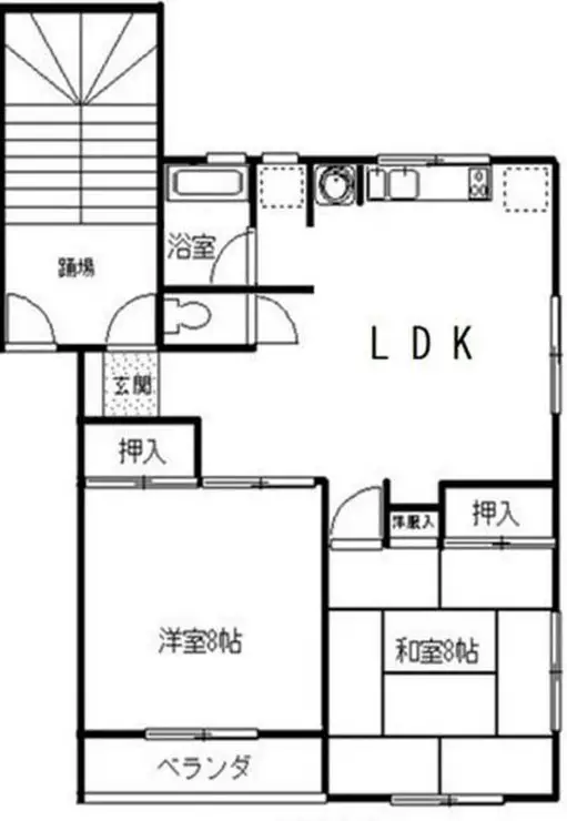 峰栄ハイム 1階階 間取り