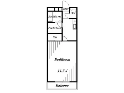リバパレス蘇我(1K/3階)の間取り写真