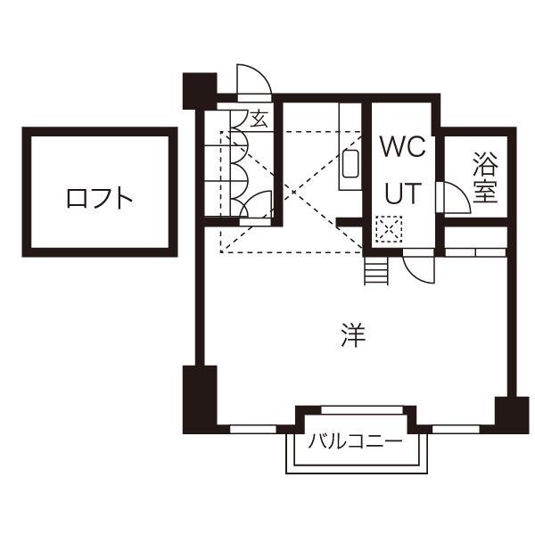 シャトーヨサミ(ワンルーム/6階)の間取り写真