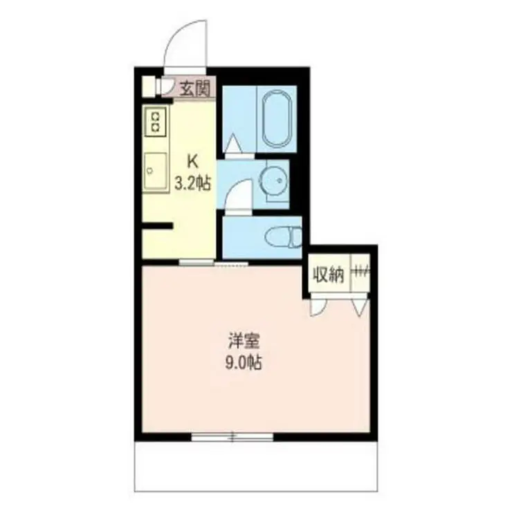 レジデンス渡田 1階階 間取り