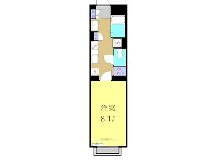 IRMS(1K/4階)の間取り写真