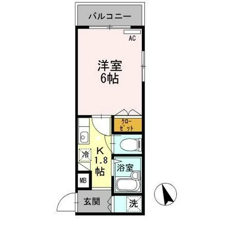 ヒルズ吉祥寺 1階階 間取り