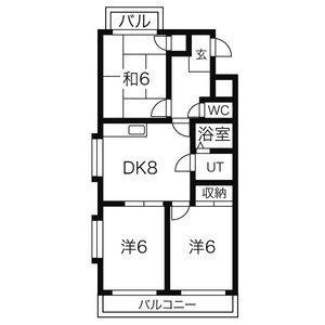 グランドメゾン新池(3DK/4階)の間取り写真