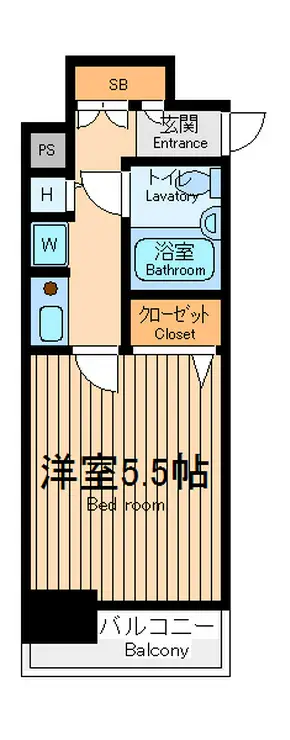 ダイヤモンドタワー鶴見 8階階 間取り