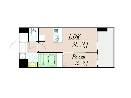 プレサンスTHE KYOTO 新町通(1LDK/8階)の間取り写真