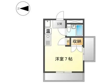 ハイツSS(ワンルーム/5階)の間取り写真
