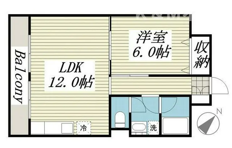 山口マンション 1階階 間取り