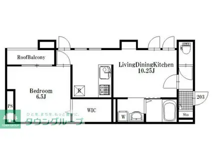 ソル プエンテ六町(1LDK/2階)の間取り写真