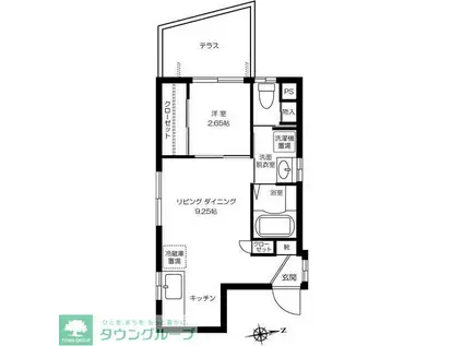 ふーが北池袋(1DK/1階)の間取り写真