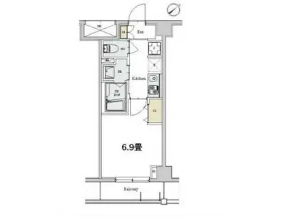 カスタリア本駒込(1K/3階)の間取り写真