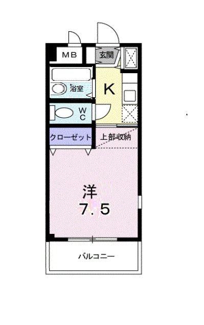 サージュ(1K/1階)の間取り写真