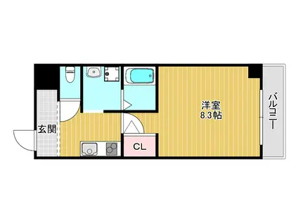 ヴィラナリー関目II(1K/5階)の間取り写真