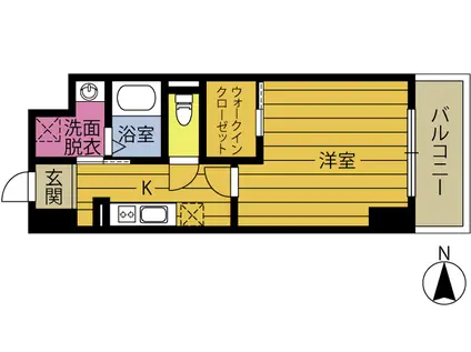 ソラテリエ石垣東(1K/5階)の間取り写真