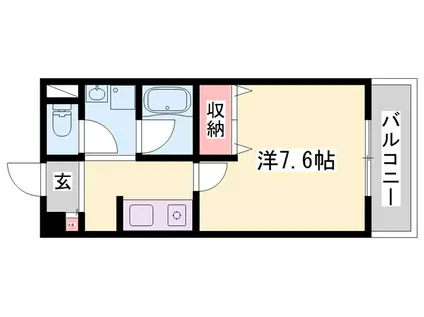 オリエンタルマンションII(1K/3階)の間取り写真
