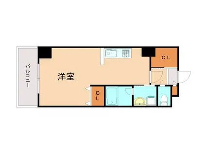 タカマツ神戸駅南通(1K/3階)の間取り写真