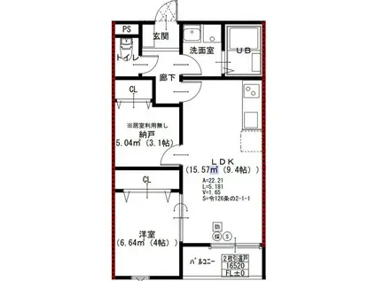 EIJU加島A(1SLDK/3階)の間取り写真