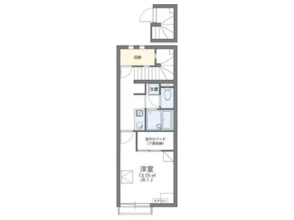 T&M2009(1K/1階)の間取り写真