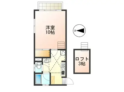 カーサヒューマンA(1K/1階)の間取り写真