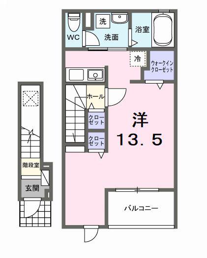 パークメゾンR8 A(ワンルーム/2階)の間取り写真