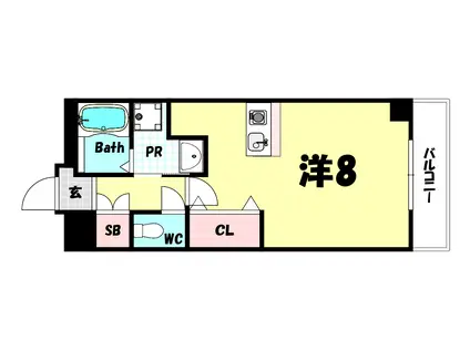 ARCO PLACE(1K/4階)の間取り写真