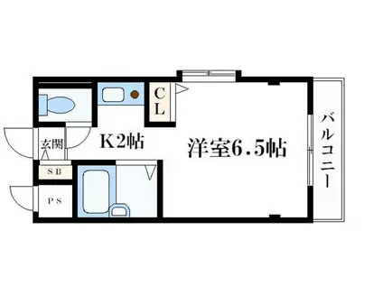 メゾンアンティーム(1K/3階)の間取り写真