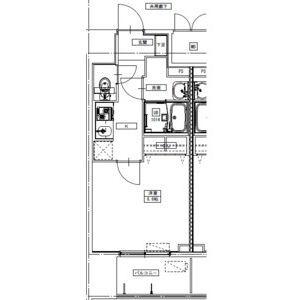 S-RESIDENCE四日市駅前COULEUR FR・家電(1K/9階)の間取り写真