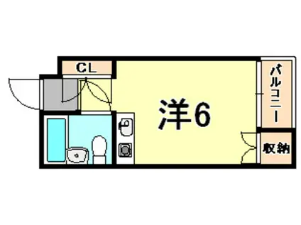 アーバン浅尾(ワンルーム/2階)の間取り写真