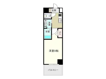 MDI PROSPERARE 北九州市立大学前MDIプロスペラーレ北(1K/3階)の間取り写真