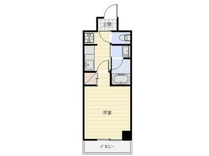 IS常盤(1K/6階)の間取り写真