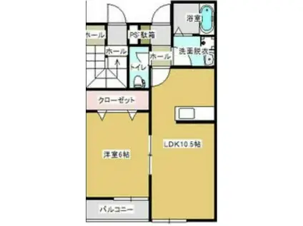 グレースヒルズ(1LDK/1階)の間取り写真