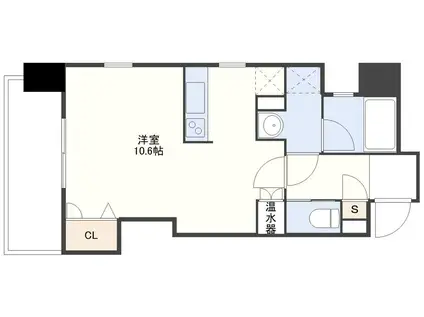 ナインティーン未夏(ワンルーム/7階)の間取り写真