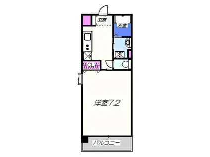 フィオレ・レジデンス出島海岸通(1K/5階)の間取り写真